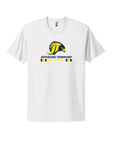 Jefferson Township HS Football Stacked - Mens Select Cotton T-Shirt