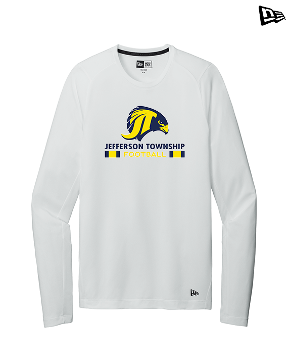 Jefferson Township HS Football Stacked - New Era Performance Long Sleeve