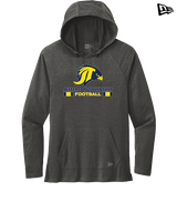 Jefferson Township HS Football Stacked - New Era Tri-Blend Hoodie