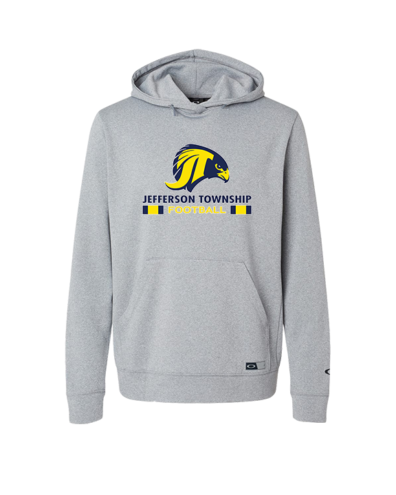 Jefferson Township HS Football Stacked - Oakley Performance Hoodie
