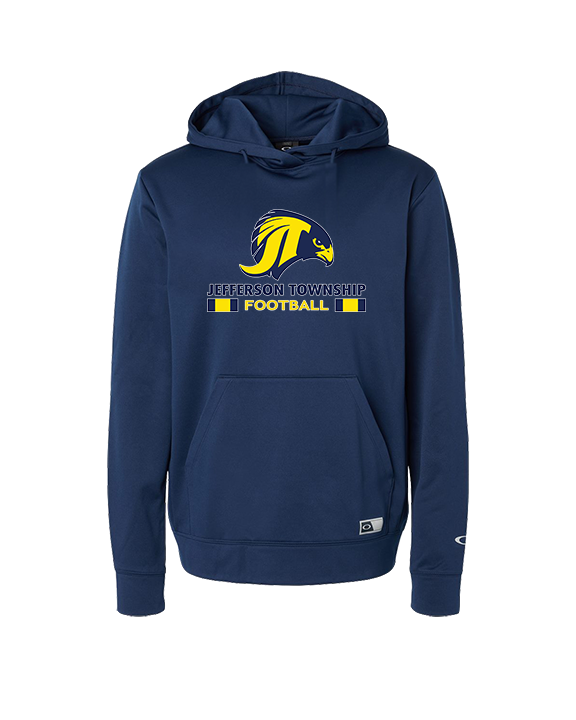 Jefferson Township HS Football Stacked - Oakley Performance Hoodie