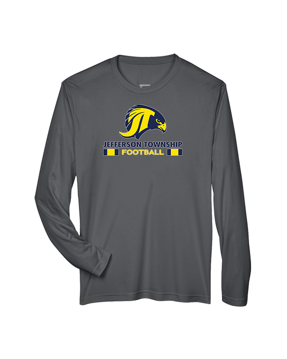 Jefferson Township HS Football Stacked - Performance Longsleeve