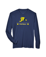 Jefferson Township HS Football Stacked - Performance Longsleeve