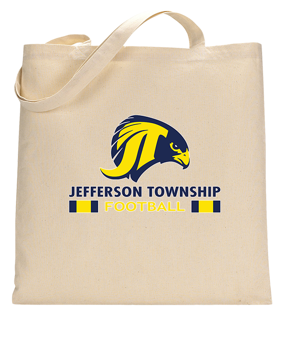 Jefferson Township HS Football Stacked - Tote