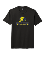 Jefferson Township HS Football Stacked - Tri-Blend Shirt