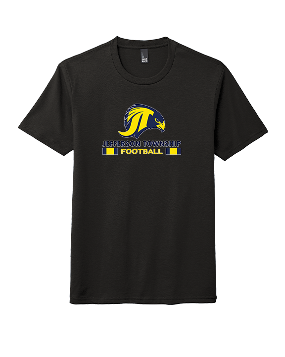 Jefferson Township HS Football Stacked - Tri-Blend Shirt