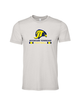 Jefferson Township HS Football Stacked - Tri-Blend Shirt