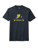 Jefferson Township HS Football Stacked - Tri-Blend Shirt