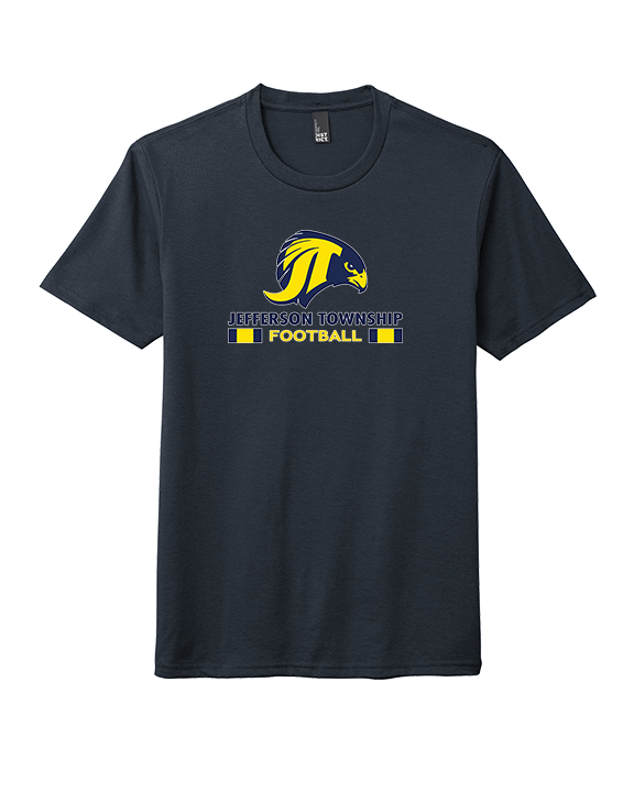 Jefferson Township HS Football Stacked - Tri-Blend Shirt