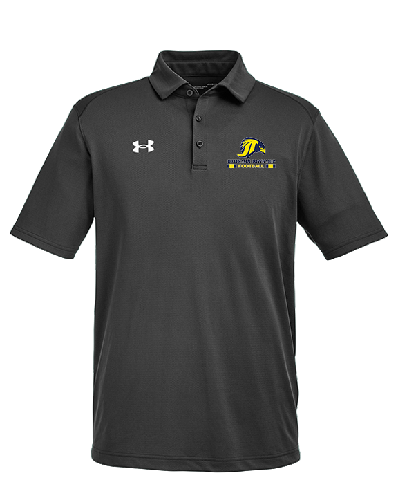Jefferson Township HS Football Stacked - Under Armour Mens Tech Polo