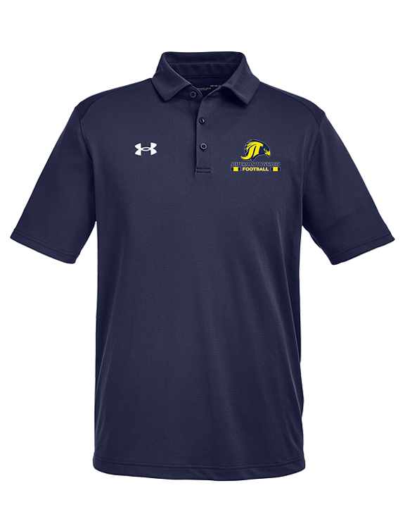 Jefferson Township HS Football Stacked - Under Armour Mens Tech Polo