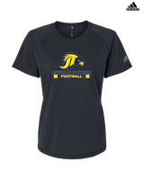 Jefferson Township HS Football Stacked - Womens Adidas Performance Shirt