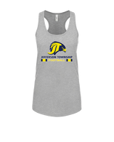Jefferson Township HS Football Stacked - Womens Tank Top