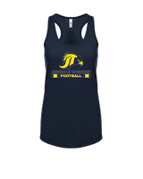 Jefferson Township HS Football Stacked - Womens Tank Top