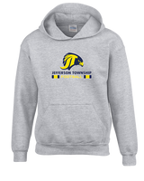 Jefferson Township HS Football Stacked - Youth Hoodie