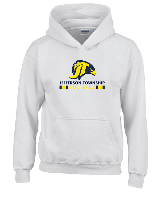 Jefferson Township HS Football Stacked - Youth Hoodie