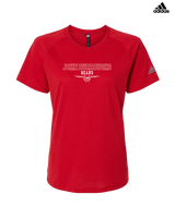John Burroughs HS Cheer Design - Womens Adidas Performance Shirt