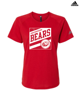 John Burroughs HS Cheer Square - Womens Adidas Performance Shirt