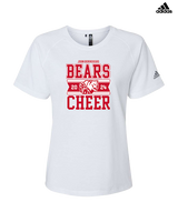 John Burroughs HS Cheer Stamp - Womens Adidas Performance Shirt