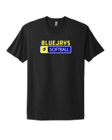 Johnson Creek HS Softball Pennant - Mens Select Cotton T-Shirt