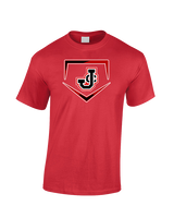 Johnston City HS Softball Plate - Cotton T-Shirt