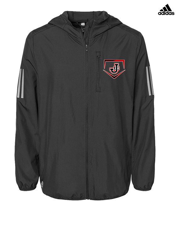 Johnston City HS Softball Plate - Mens Adidas Full Zip Jacket