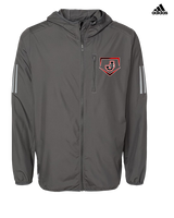 Johnston City HS Softball Plate - Mens Adidas Full Zip Jacket