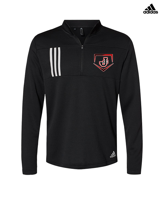 Johnston City HS Softball Plate - Mens Adidas Quarter Zip