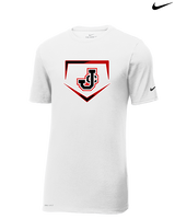 Johnston City HS Softball Plate - Mens Nike Cotton Poly Tee