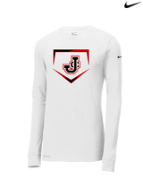 Johnston City HS Softball Plate - Mens Nike Longsleeve