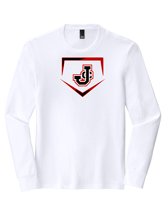 Johnston City HS Softball Plate - Tri-Blend Long Sleeve