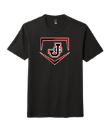 Johnston City HS Softball Plate - Tri-Blend Shirt