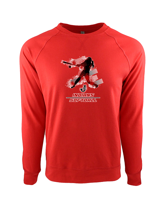 Johnston City HS Softball Swing - Crewneck Sweatshirt