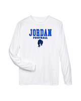 Jordan HS Football Block - Performance Longsleeve