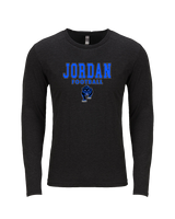 Jordan HS Football Block - Tri-Blend Long Sleeve