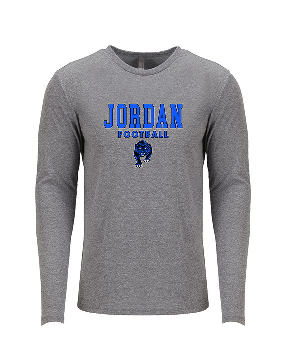 Jordan HS Football Block - Tri-Blend Long Sleeve