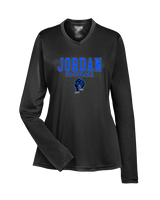 Jordan HS Football Block - Womens Performance Longsleeve