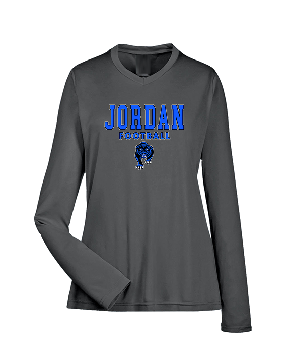 Jordan HS Football Block - Womens Performance Longsleeve
