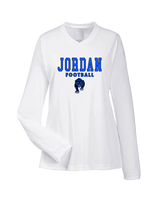 Jordan HS Football Block - Womens Performance Longsleeve