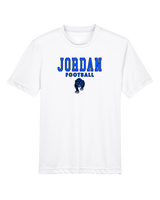 Jordan HS Football Block - Youth Performance Shirt