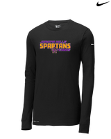 Jurupa Hills HS Girls Tennis Bold - Mens Nike Longsleeve