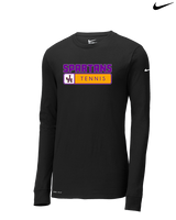 Jurupa Hills HS Girls Tennis Pennant - Mens Nike Longsleeve