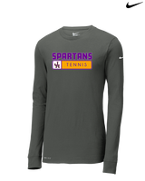 Jurupa Hills HS Girls Tennis Pennant - Mens Nike Longsleeve