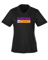 Jurupa Hills HS Girls Tennis Pennant - Womens Performance Shirt