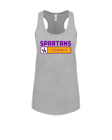 Jurupa Hills HS Girls Tennis Pennant - Womens Tank Top