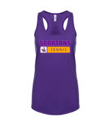 Jurupa Hills HS Girls Tennis Pennant - Womens Tank Top