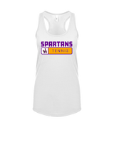 Jurupa Hills HS Girls Tennis Pennant - Womens Tank Top
