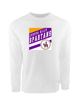 Jurupa Hills HS Girls Tennis Square - Crewneck Sweatshirt