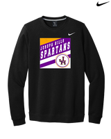 Jurupa Hills HS Girls Tennis Square - Mens Nike Crewneck