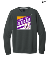 Jurupa Hills HS Girls Tennis Square - Mens Nike Crewneck